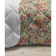 thumbnail image 3 of Leaf Down Alternative Comforter, Continuous Ornamental Simplistic Fall Foliage Items Garden Art Theme, Microfiber Quilt for All Season, 5 Sizes, Charcoal Grey and White, by Ambesonne, 3 of 3