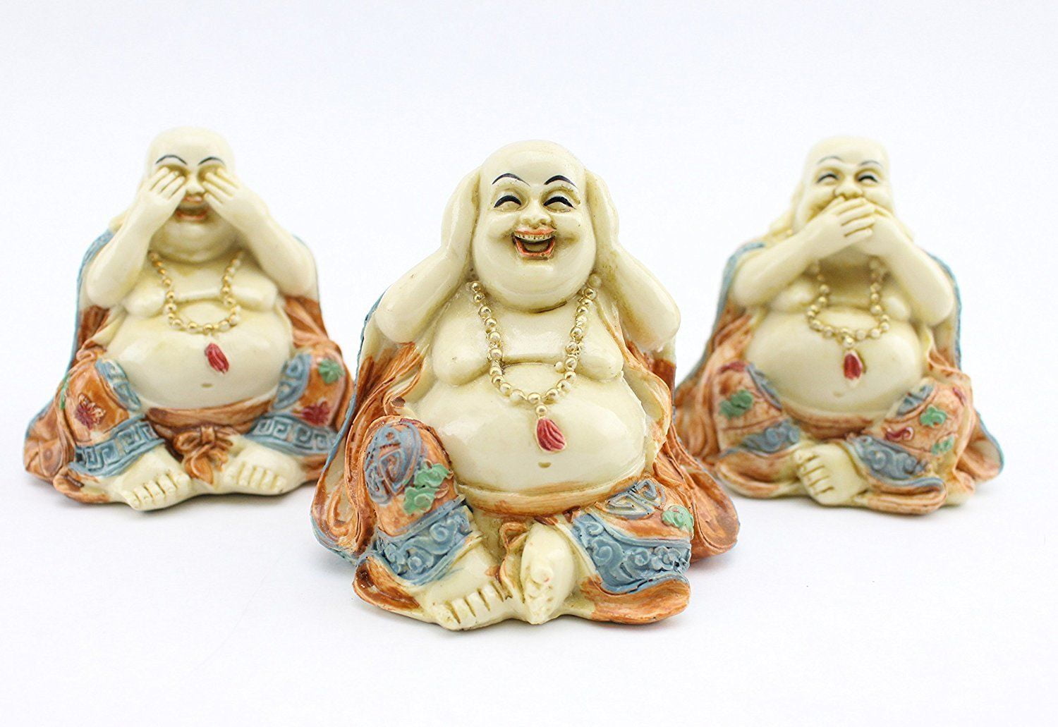 Feng Shui See No Evil Hear No Evil Speak No Evil Statues Paperweights Gift 