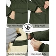 thumbnail image 6 of WenVen Women's Winter Coat Warm Puffer Jacket Windproof Winter Jacket Green L, 6 of 6