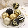 thumbnail image 4 of Juego de 16 bolas navideñas irrompibles con adornos de bolas brillantes de colores, colgantes para árbol de Navidad, decoración para fiestas navideñas, 8 cm, 4 of 6