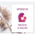 thumbnail image 2 of Koyal Wholesale Funny Mother's Day Jumbo Card With Envelope, Thank You For All The Belly Rubs, Set of 1, 2 of 5