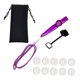 thumbnail image 5 of Kazoo con bolsa de almacenamiento con cordón, instrumento musical para adultos, regalo de concierto violeta, 5 of 9
