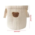 thumbnail image 5 of ZPAQI Bear Storage Basket Diaper Organizer for Nursery Baby Boys Bag Cotton Basket, 5 of 9