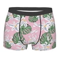 thumbnail image 4 of Goofa Lilies Flowers Printed Men's Boxer Briefs Underwear, Moisture-Wicking Underwear, Trunk,Soft and Breathable Cotton Underwear-X-Large, 4 of 9