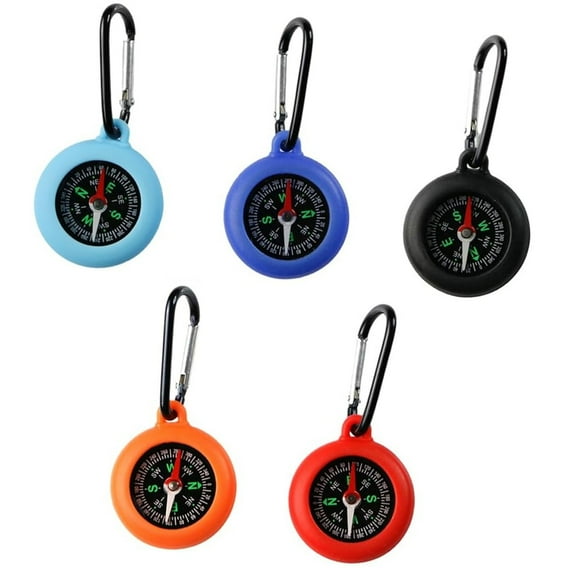 5Pcs Camping Hiking Pocket Compasses Mountaineering Compasses Pointers Navigation Tool Outdoor Survival Compasses Tool