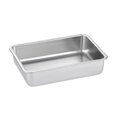 thumbnail image 1 of Plato cuadrado de acero inoxidable 304 para aperitivos, bandeja de barbacoa, platos de almacenamiento multifuncional para cocina, platos de mesa de comedor, sin orejas, plata Feliz Sencillez, 1 of 5