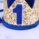 thumbnail image 4 of 1st Birthday Crown Kids Birthday Party Crown Blue 1 Number Printing Headdress Tiara Party Supplies, 4 of 4