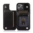 thumbnail image 1 of For IPhone 15 14 13 12 11 Pro Max XR XS Max SE 2022/2020 7 8 Plus Wallet Case With Card Holder, PU Faux Leather Kickstand Card Slots Case, Double Magnetic Clasp And Durable Shockproof Cover, 1 of 5