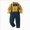 A07-Yellow, variant on 6-12 Months Toddler Boys Kids Suit Set 2Pcs Formal Dress Clothes Long Sleeve T Shirt Tops Vest Coat Pants Child 9 12 18 24 Months 2T 3T 4T 5T 6T 7T 8T Kids Boys Winter Outfits,Khaki