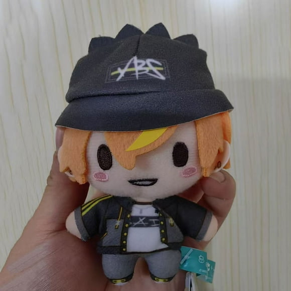 Jouet en Peluche Pjsk 10cm Porte-Clés Project Sekai Shinonome Akito Poupée en Peluche Rembourrée Pendentif Sac à Dos Sac Déco Figurines d'Anime Anniversaire