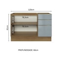 thumbnail image 3 of Gabinete Bajo Cocina Madesa Lux 120cm Sin Encimera MG, 3 of 5