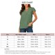 thumbnail image 2 of Blusa de manga corta, blusa de jacquard de manga corta, blusa de jacquard con cuello en V, blusa holgada de jacquard, materiales de la mejor calidad, 2 of 6