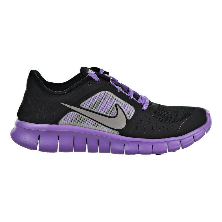 a menudo boxeo Tibio Nike Free Run 3 Big Kids' Running Shoes Black/Reflect Silver-Iris  512098-002 - Walmart.com