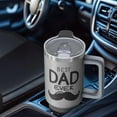 thumbnail image 4 of Father's Day Gift Set Idea, Best Dad Ever 40oz Tumbler with Straw, Stainless Steel Insulated Coffee Cup, Perfect Birthday Christmas Present for Dad Daddy from Daughter Son, Leak Proof Lid, 4 of 5