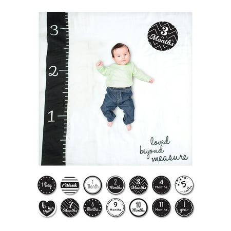UPC: 0628233455802 | lulujo Baby Baby s First Year Milestone Blanket and Cards Set Loved Beyond Measure