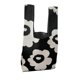 thumbnail image 3 of Bolso de punto Bolso de hombro Monedero Bolsa de comestibles Bolsa Reutilizable Lavable Bolso de mano Bolso de compras para el trabajo diario al aire Negro Sunnimix bolso de mano de punto, 3 of 8