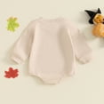 thumbnail image 6 of Newborn Baby Boy Girl Halloween Outfit Ghost Sweatshirt Romper Oversized Bubble Bodysuit Infant Baby First Halloween Cute Clothes, 6 of 7