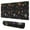 Halloween Pumpkins Skulls-1, variant on Long Mouse Pads for Desk,Halloween Pumpkins Witch Hats and Bats Desk Mats on Top Of Desks, Desk Mouse Pad Extra Large with 3mm Non-Slip Base and Stitched Edge for Gaming,Office,Work,Home 31.5x11.8in