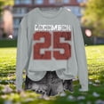 thumbnail image 2 of Sentmoon Vêtements Hauts pour Femmes Tendance Automne et Hiver T-Shirt à Manches Longues Raglan Col Rond Imprimé Mode pour une Chaleur Légère et Superposition Gris TG, 2 of 7