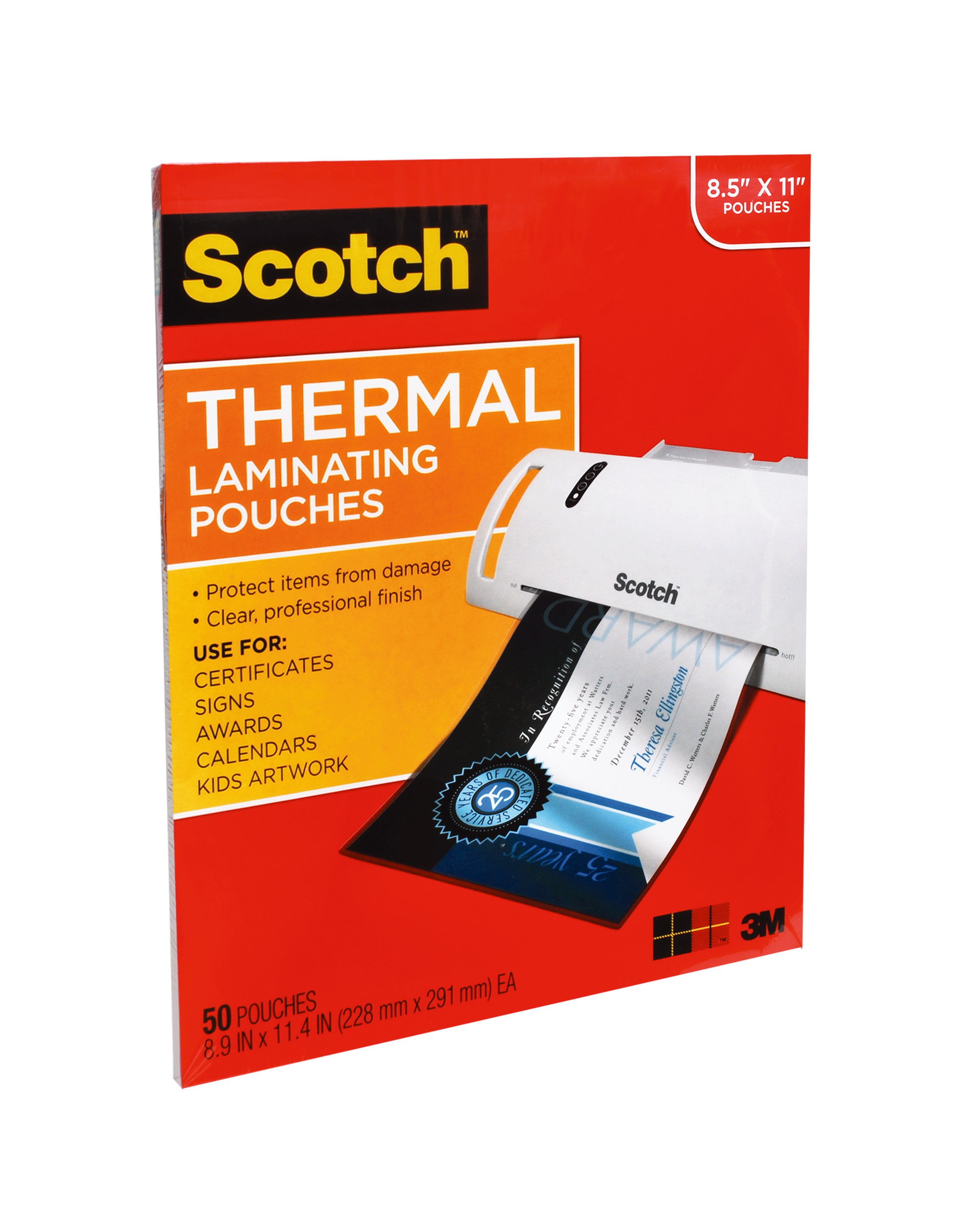 Scotch Thermal Laminating Pouches Letter Size for sale online TP3854-50