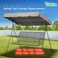 77''x43'' Swing Canopy Replacement Cover Patio Swing Replacement Canopy