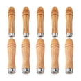 thumbnail image 2 of Juego de mangos de lima de madera, accesorios para mangos de lima, versátiles, ergonómicos con metal 10 unidades, 2 of 9
