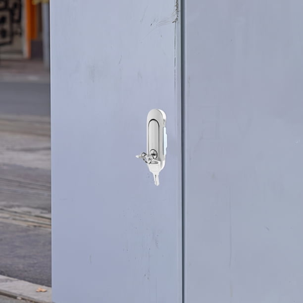 FUTUREORYY Cerradura De Seguridad Para Puertas De Gabinete Color Plata Resistente Para Uso En El Hogar