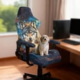 thumbnail image 3 of Xixirimido Gaming Chair Cover with Armrest Covers 3D Printed Stretch Removable Racing Computer Chair Slipcover Set Washable 4 Pieces, Wolf Wonderful Galaxy, 3 of 8
