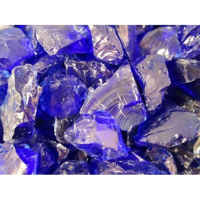 Dragon Fire Glass DFG10-L013S 10 LB Cobalt Blue Fire Glass - Small