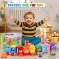 thumbnail image 2 of IYHN Farm Train Learning Toy, Counting, Matching & Sorting Montessori Learning Animal Set Including 9 Farm Animals and 1 Farmer, Easter Christmas Birthday Gift for for Toddlers, 2 of 8