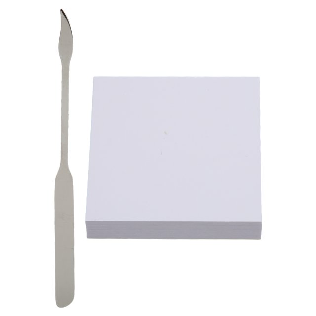 50 hojas de papel para mezclar colores de uñas con varilla para mezclar Papel para mezclar esmalte de uñas desechable impermeable mediano