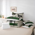 thumbnail image 6 of Homewish Magic Moose Deer Twin Bedding Sets 7-Piece, Woodland Wildlife Bedding Comforter Set, Rustic Adventure Reversible Sheet Sets, Microfiber Bedroom Decor, 6 of 8