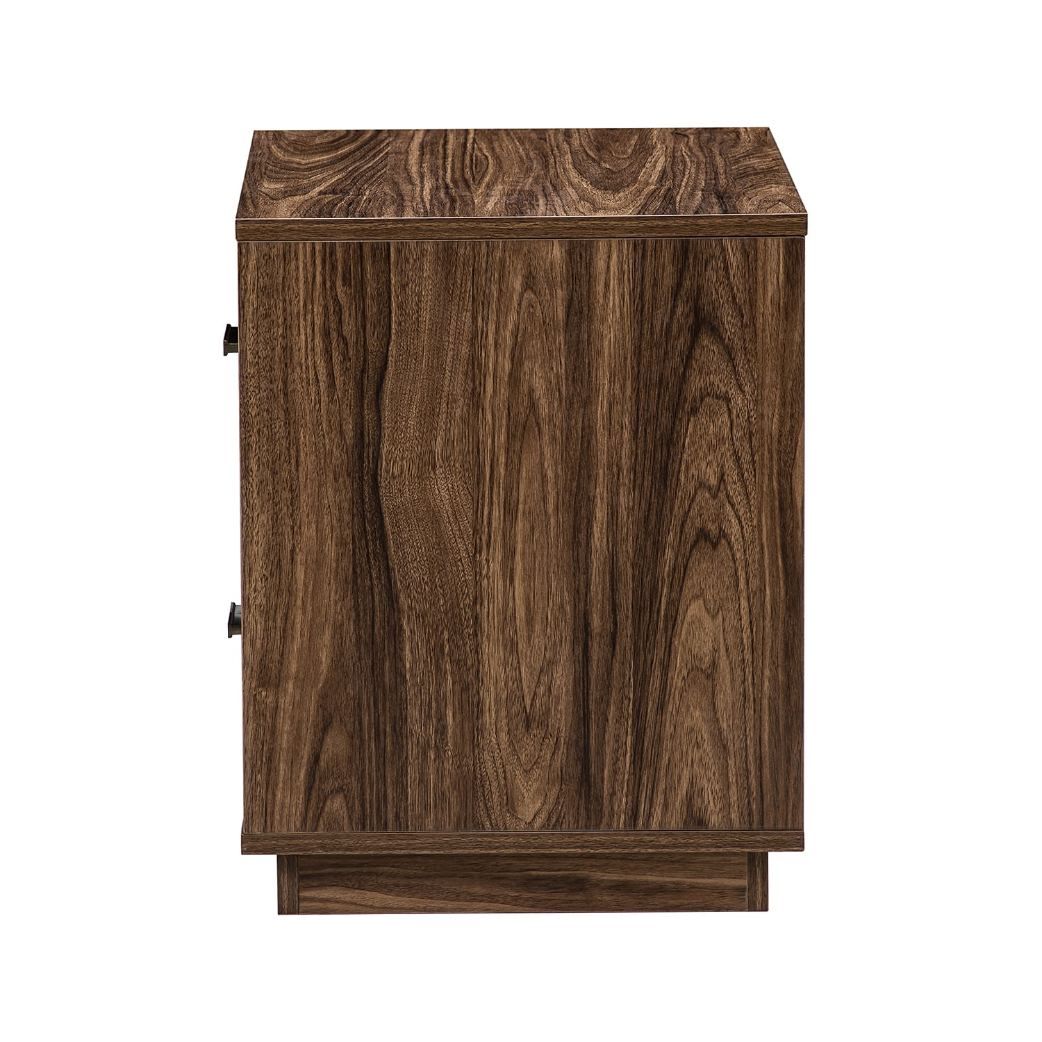 Resenkos Modern Design Wooden End Side Table with 2 Drawers, Nightstand Storage Cabinet for Bedroom,Walnut Resenkos Modern Design Wooden End Side Table with 2 Drawers, Nightstand Storage Cabinet for Bedroom,Walnut