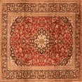 thumbnail image 1 of Ahgly Company Indoor Square Medallion Orange Traditional Area Rugs, 3' Square, 1 of 1