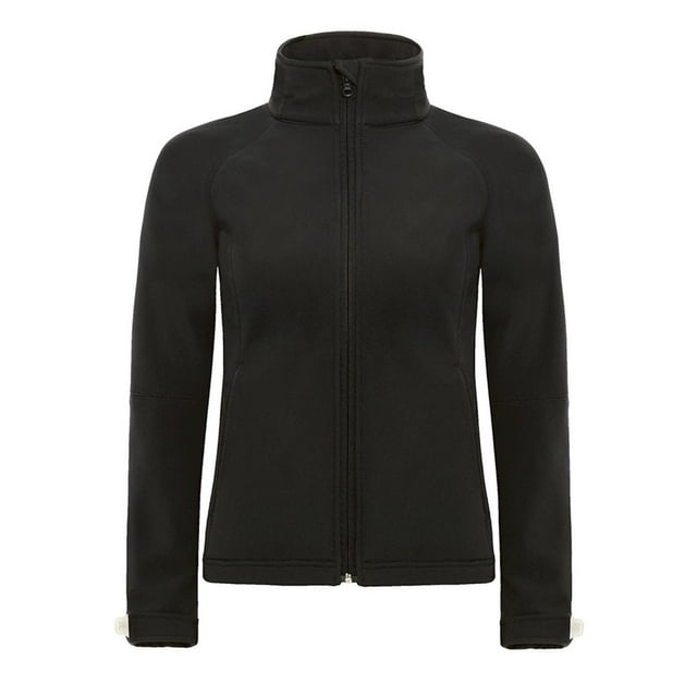 B&C Womens Hooded Premium Softshell Jacket (Windproof, Waterproof & Breathable)