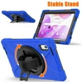 thumbnail image 5 of For Lenovo Tab M9 Case 9.0 inch 2023 Released TB-310FU, 360 Hand Strap, Shoulder Strap, Kickstand, Rugged Drop Protection, Blue, 5 of 7