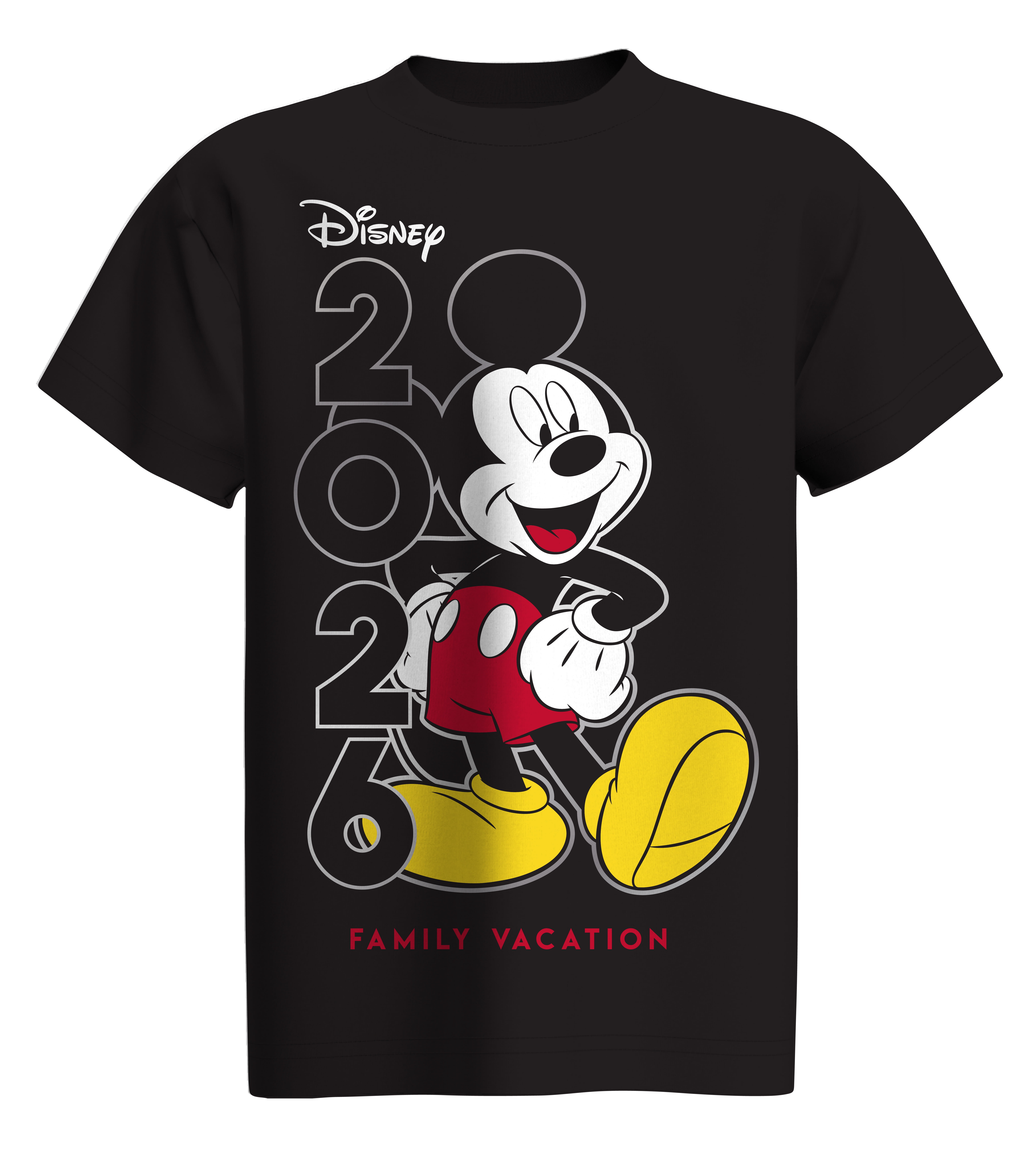 Disney Mickey & Friends 2026 Florida Youth Tee Shirt, XS-XL (Boy's