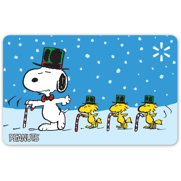 Peanuts Candy Canes Walmart Gift Card Walmart Com Walmart Com