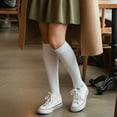 thumbnail image 4 of allydrew Knee High Slouchy Scrunch Socks for Women (Set of 3), White, 4 of 6