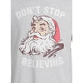 thumbnail image 4 of Holiday Time Men's Santa Belief Graphic Tee, 4 of 5