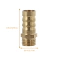 thumbnail image 4 of MasteelfCA 12PCS Air Hose Connector Sturdy Hose Barb Connector Simple Brass Pipe Connector, 4 of 7
