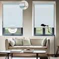 thumbnail image 3 of Keego 100% Blackout Roller Blinds for Window Cordless Privacy Bedroom Shade Easy to Install UV Protection Blinds for Office and Home (Light Blue, 43"W×64"H), 3 of 9