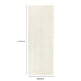 thumbnail image 3 of Mainstays Traditional Solid Ivory Shag Indoor Hallway Runner Rug, 2' x 6', 3 of 8