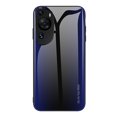thumbnail image 1 of KAIYANG Funda protectora para Huawei P60 Art con textura de fibra de carbono, vidrio templado y TPU suave, estilo A Huawei P60 Art Azul oscuro, 1 of 5