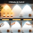 thumbnail image 3 of Lámparas Pared LED Recargable 3 Colores Control Remoto Sensor Movimiento 6pcs  Eo Safe Imports Blanco, 3 of 5