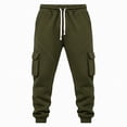 thumbnail image 6 of COSFO Work Men's Cargo Pants Stretch Pockets Sweatpants Solid Drawstring Relaxed Fit Jogger Mens Pants, 6 of 8