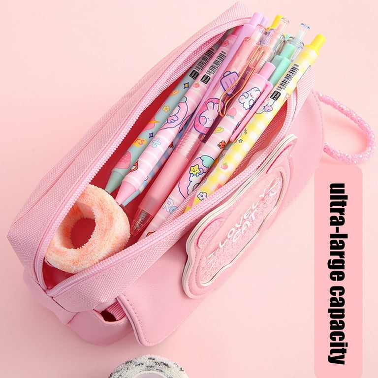 Pinfect Korean Pencil Case Kawaii Cat Stationery Pen Bags Students Girl School Supplies, Kids Unisex, Size: One Size