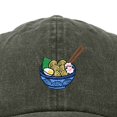 thumbnail image 2 of Dalix Noodle Embroidered Womens Ramen Cotton Dad Hat Baseball Cap Adjustable Womens in Washed Gray, 2 of 5