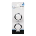 thumbnail image 2 of (2 pack) Mainstays 1-1/4" (32mm) (2.2oz) Classic Cabinet Knob, Chrome and White, 2 Pack, 2 of 7