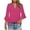 A-Pink, variant on Wyobmus Women's 3/4 Bell Sleeve Tops Casual Summer Shirts Notch Loose Fit V Neck Business Dressy Blouses Tunic A-Pink